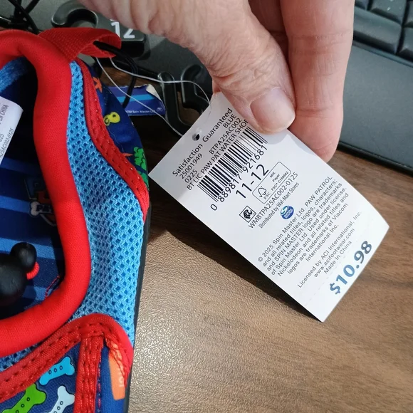 Paw Patrol Kids Water Shoes - Blue and Red - Picture 2 of 3